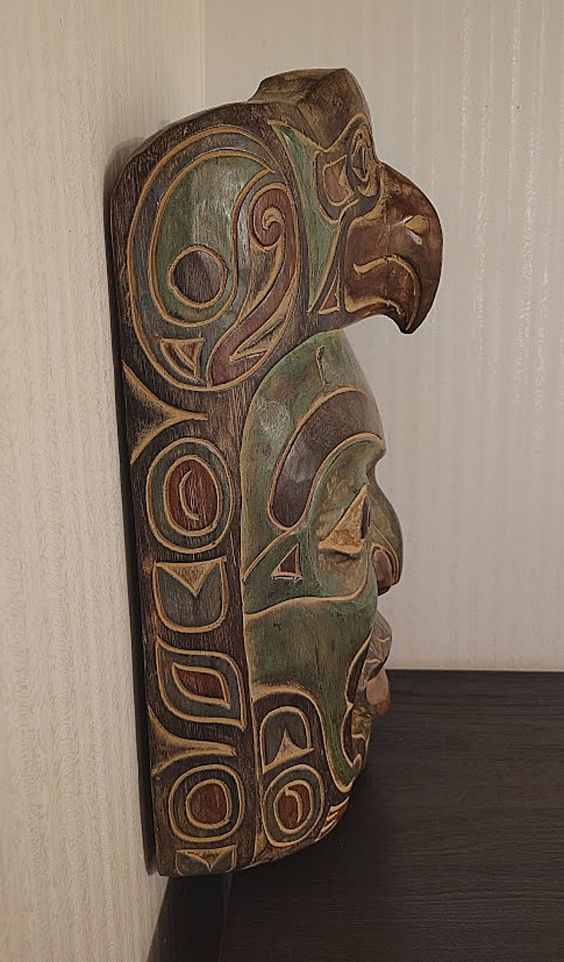 Hand Carved Indonesian Wall Mask Large