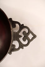 Large Vintage French Pewter Porringer by Les Etains de Paris