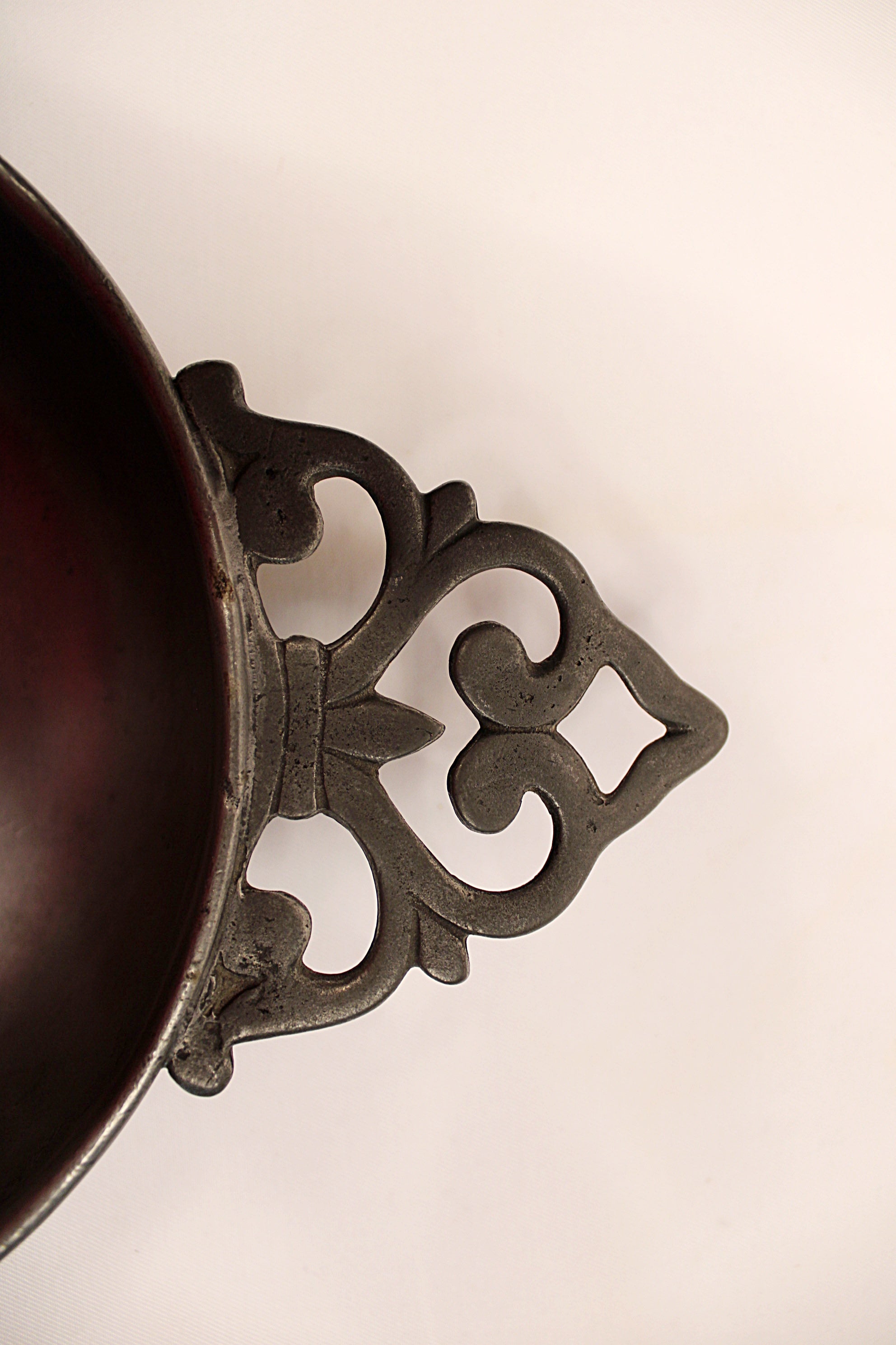 Large Vintage French Pewter Porringer by Les Etains de Paris