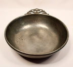 Large Vintage French Pewter Porringer by Les Etains de Paris