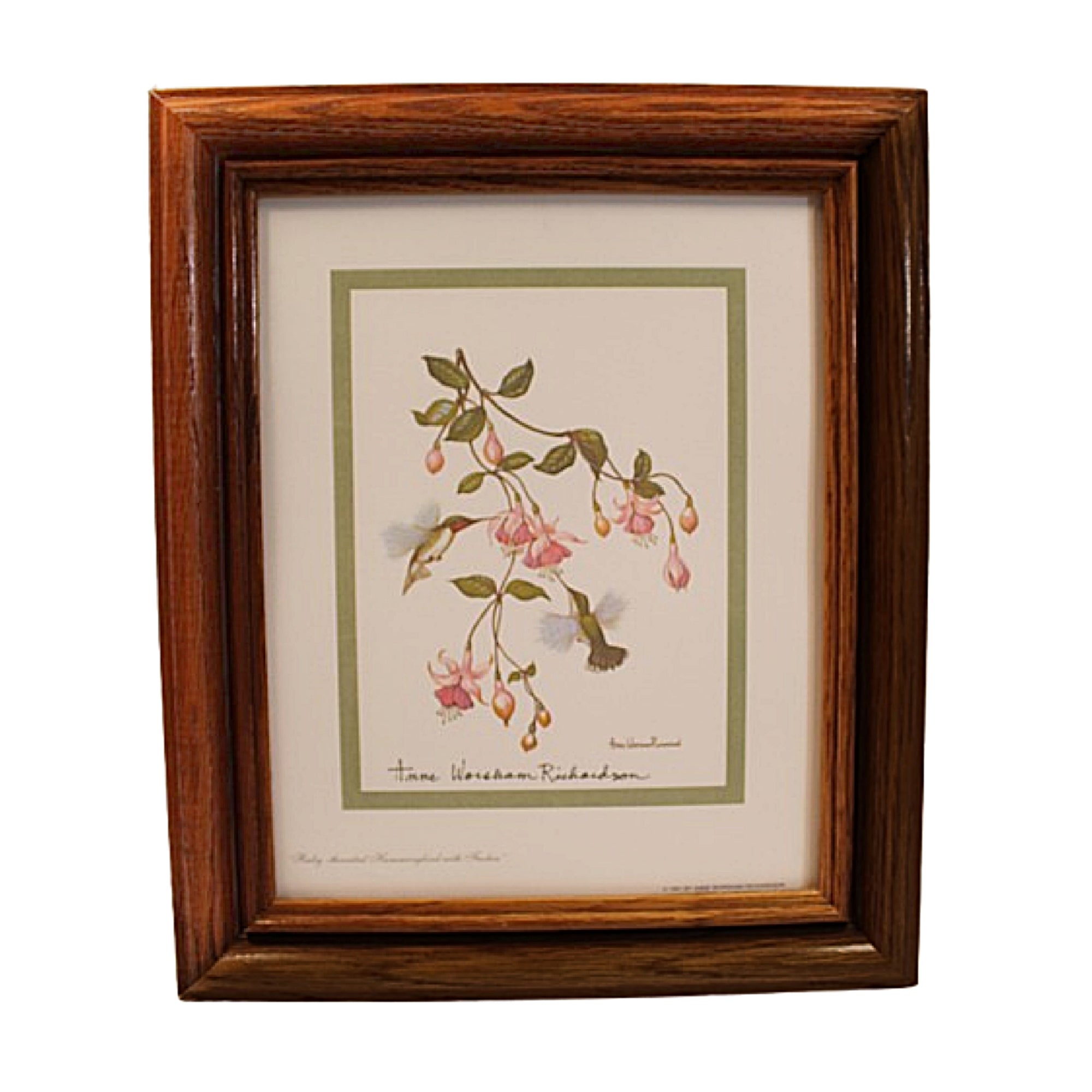 Hummingbirds Lithograph by Anne Worsham Richardson