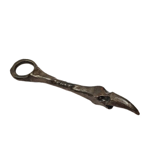 Folk Art Crow's Head Bottle and Can Opener Church Key