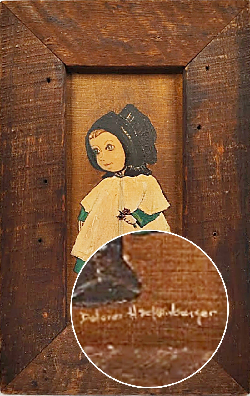 Oils on Canvas Framed Amish Children by Dolores Hackenberger