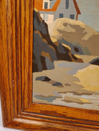 Oil Painting Beach Scene with Lighthouse PBN Craft Master