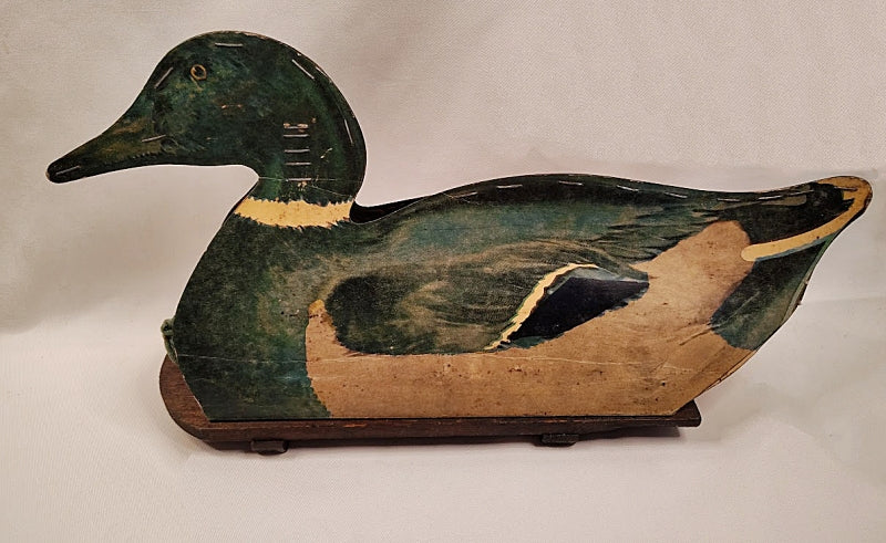 Johnsons Folding Duck Decoys Green Duck