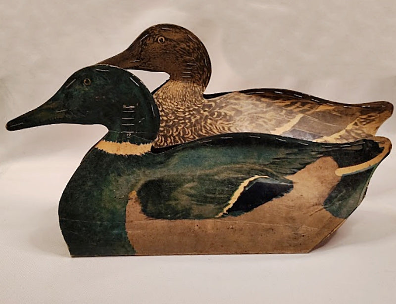 Johnsons Folding Duck Decoy side by side