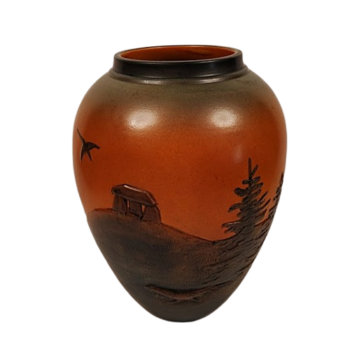 Art Nouveau Peter Ipsen Enke Hand Painted Pottery Vase png picture