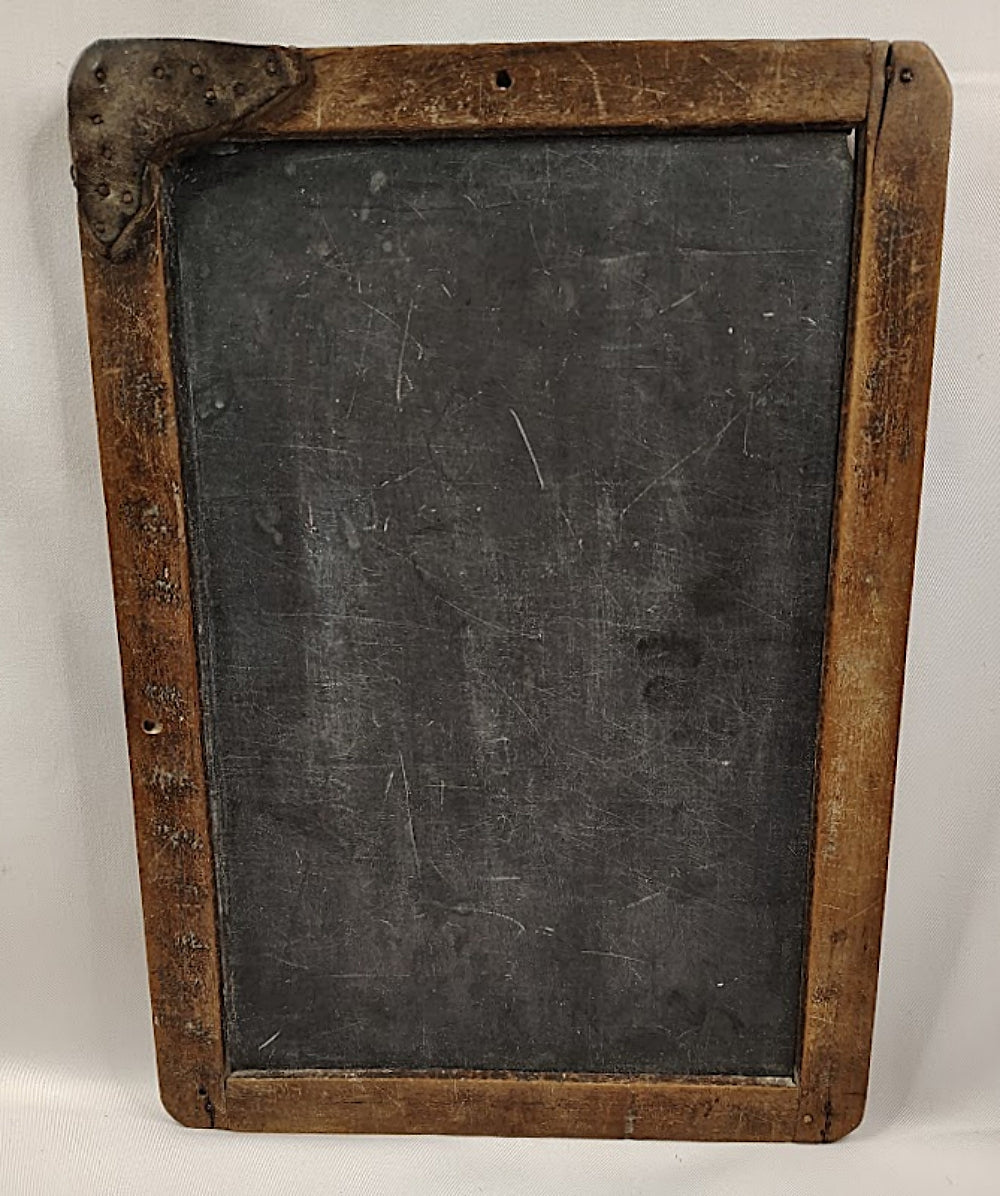 Antique Blackboard `Pine Framed Writing Slate standing up