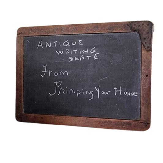 Antique Blackboard `Pine Framed Writing Slate Main View