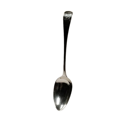 Serving Spoon London England 1785 by George Smith III Engraved Swan sterling silver