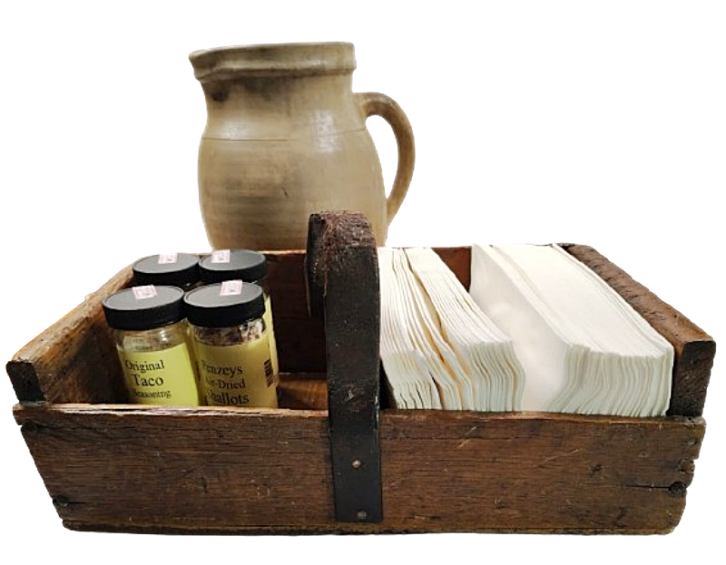 Handmade Primitive Wood Carrier