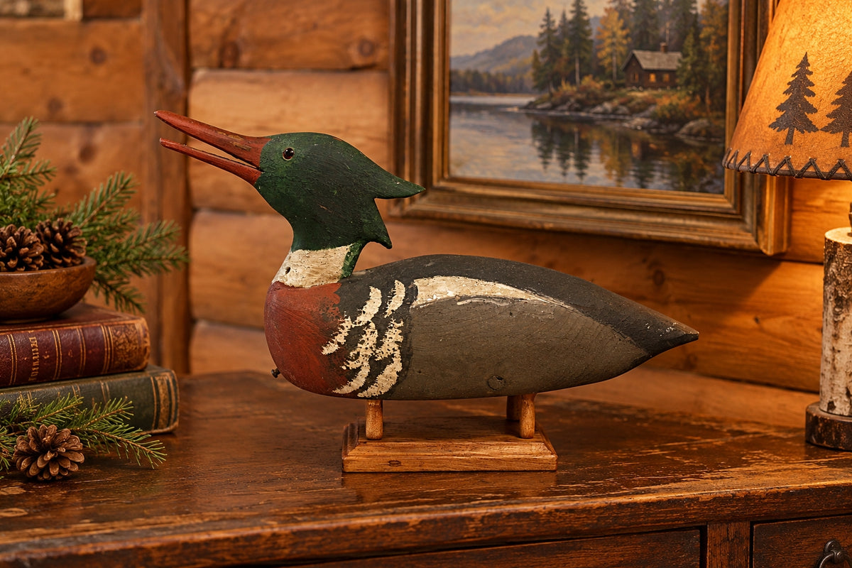 red-breasted-merganser-duck-decoy-by-charles-waterfield?
