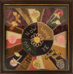 Victorian Framed Embroidery Crazy Quilt Style