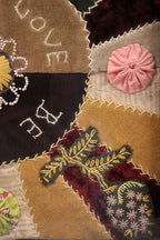 Victorian Framed Embroidery Crazy Quilt Style