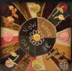 Victorian Framed Embroidery Crazy Quilt Style