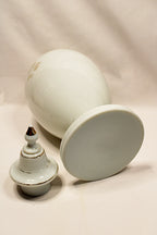 Bristol Glass Lidded Antique Apothecary Jar