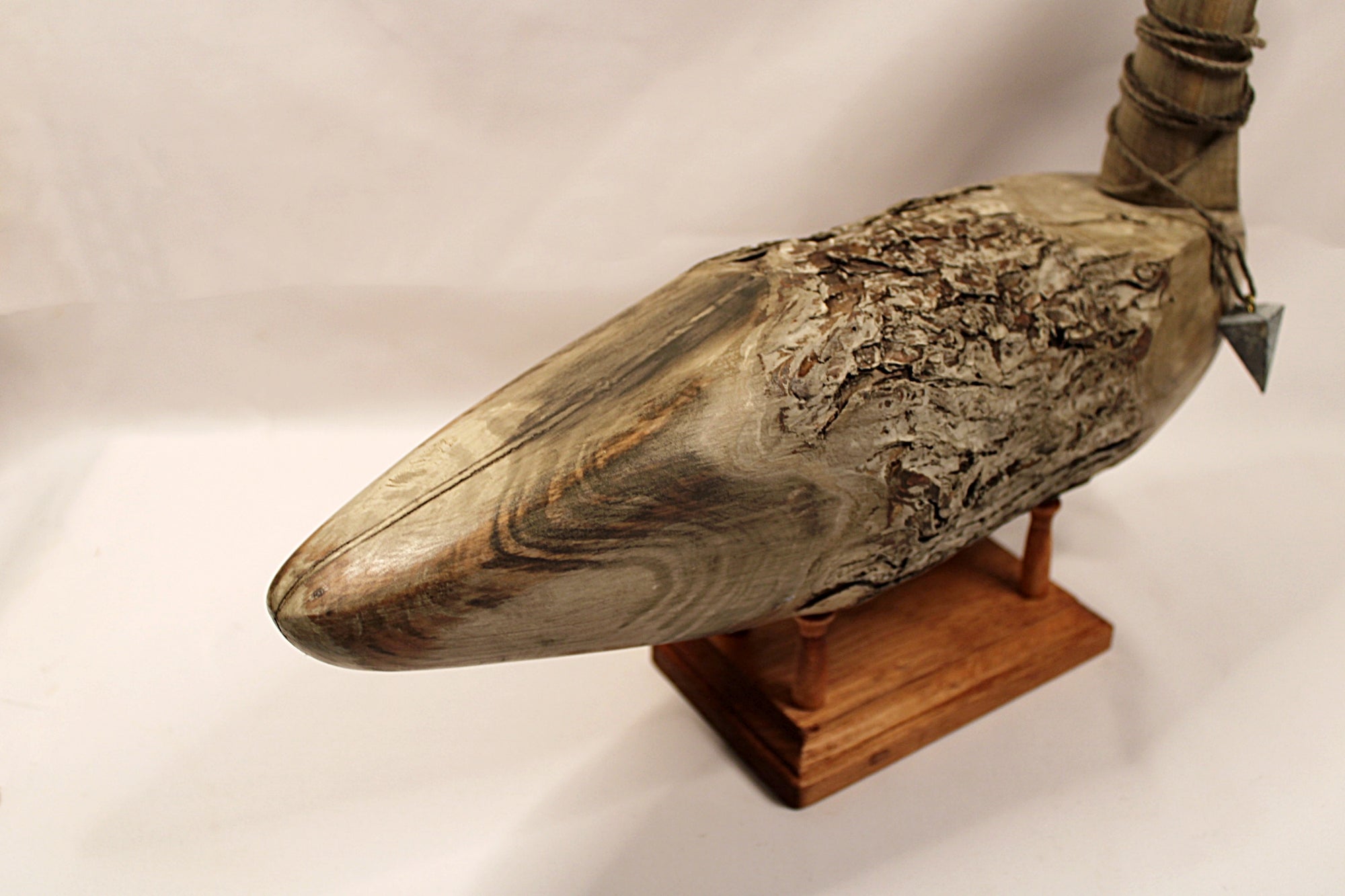 Vintage Wood Swan by Chris Boone