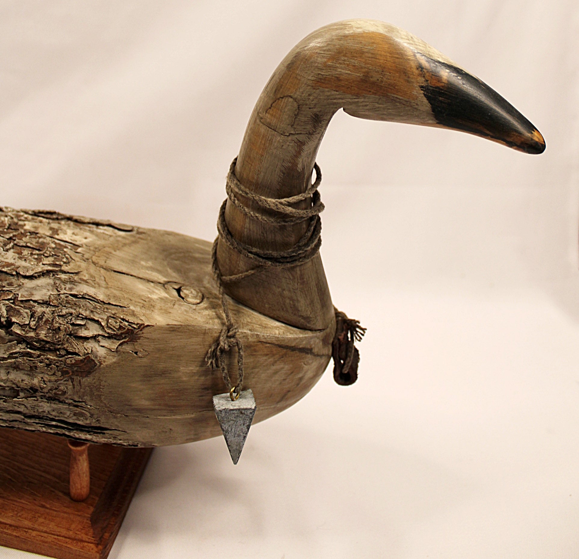 Vintage Wood Swan by Chris Boone