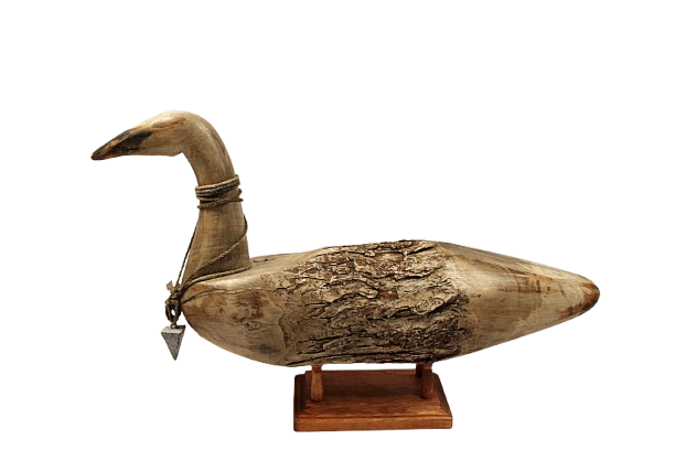 Vintage Wood Swan by Chris Boone
