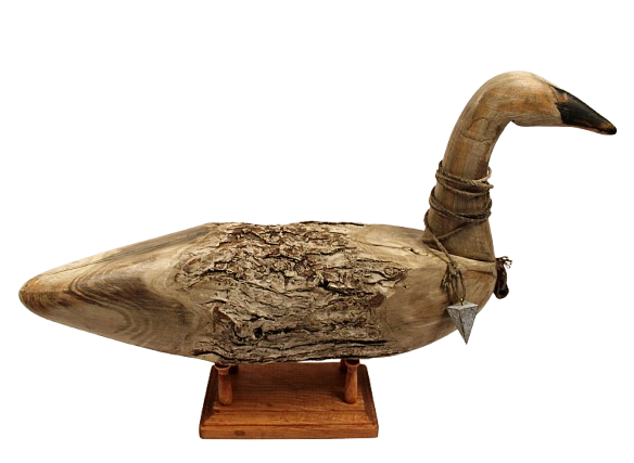 Vintage Wood Swan by Chris Boone