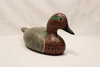J. Rinker Vintage Duck Decoy Green-Winged Teal Drake