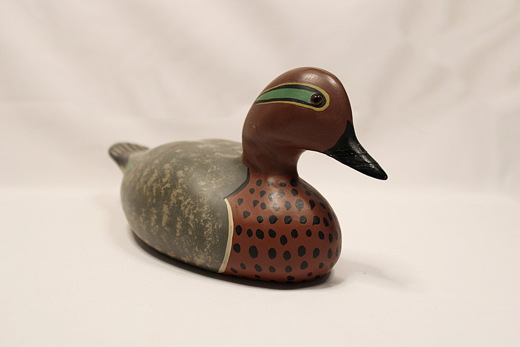 J. Rinker Vintage Duck Decoy Green-Winged Teal Drake