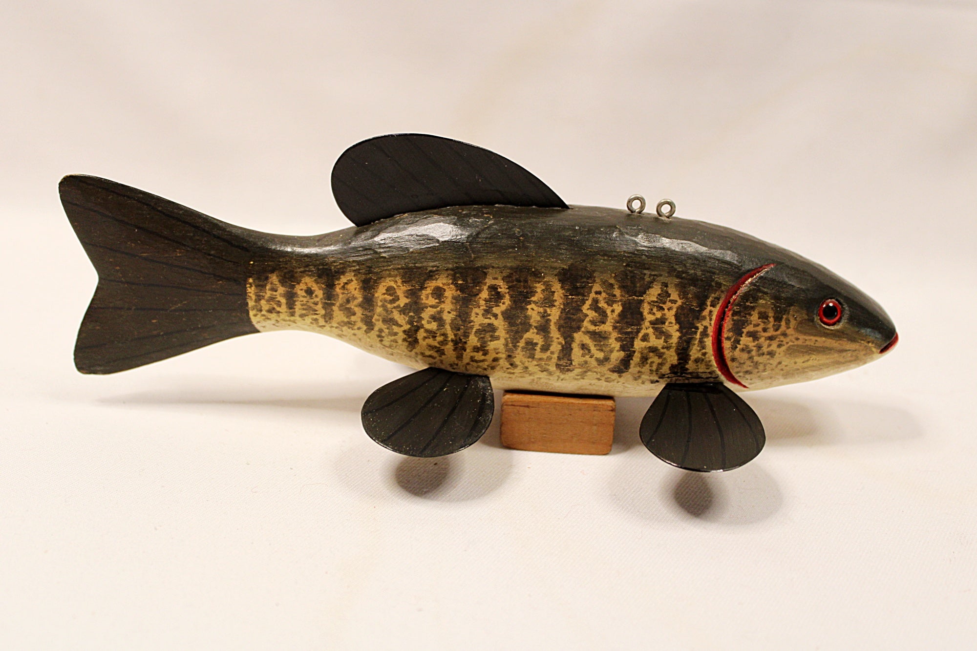 Smallmouth Bass Ice Fishing Decoy by Steve Robbins Limited Series