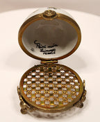 French Rare Hand Painted Limoges Vinaigrette