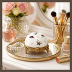 French Rare Hand Painted Limoges Vinaigrette