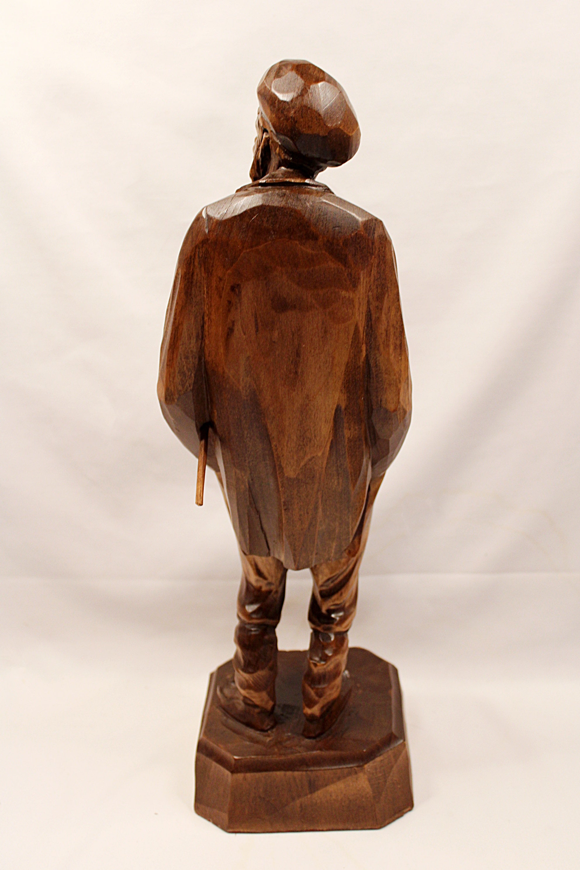 Hand-Carved Wood Sculpture by Paul Emile Caron