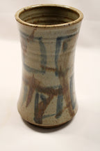 Art Pottery Stonewear Vase by Bill Heyduck on White Background