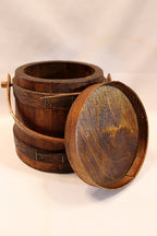 Wood Firkin - Bucket with Lid - Hard to Find Size