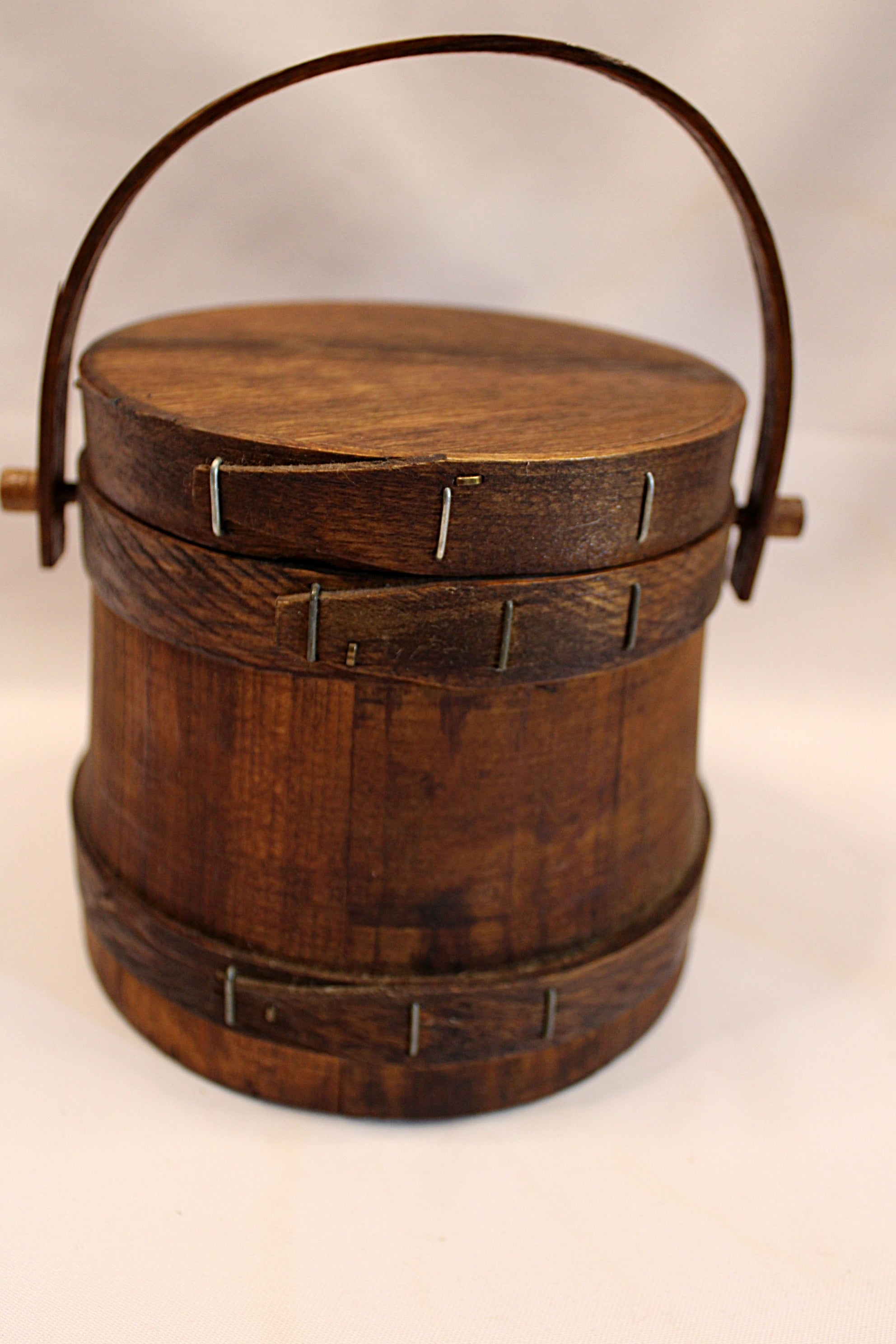 Wood Firkin - Bucket with Lid - Hard to Find Size