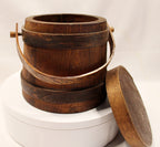Wood Firkin - Bucket with Lid - Hard to Find Size