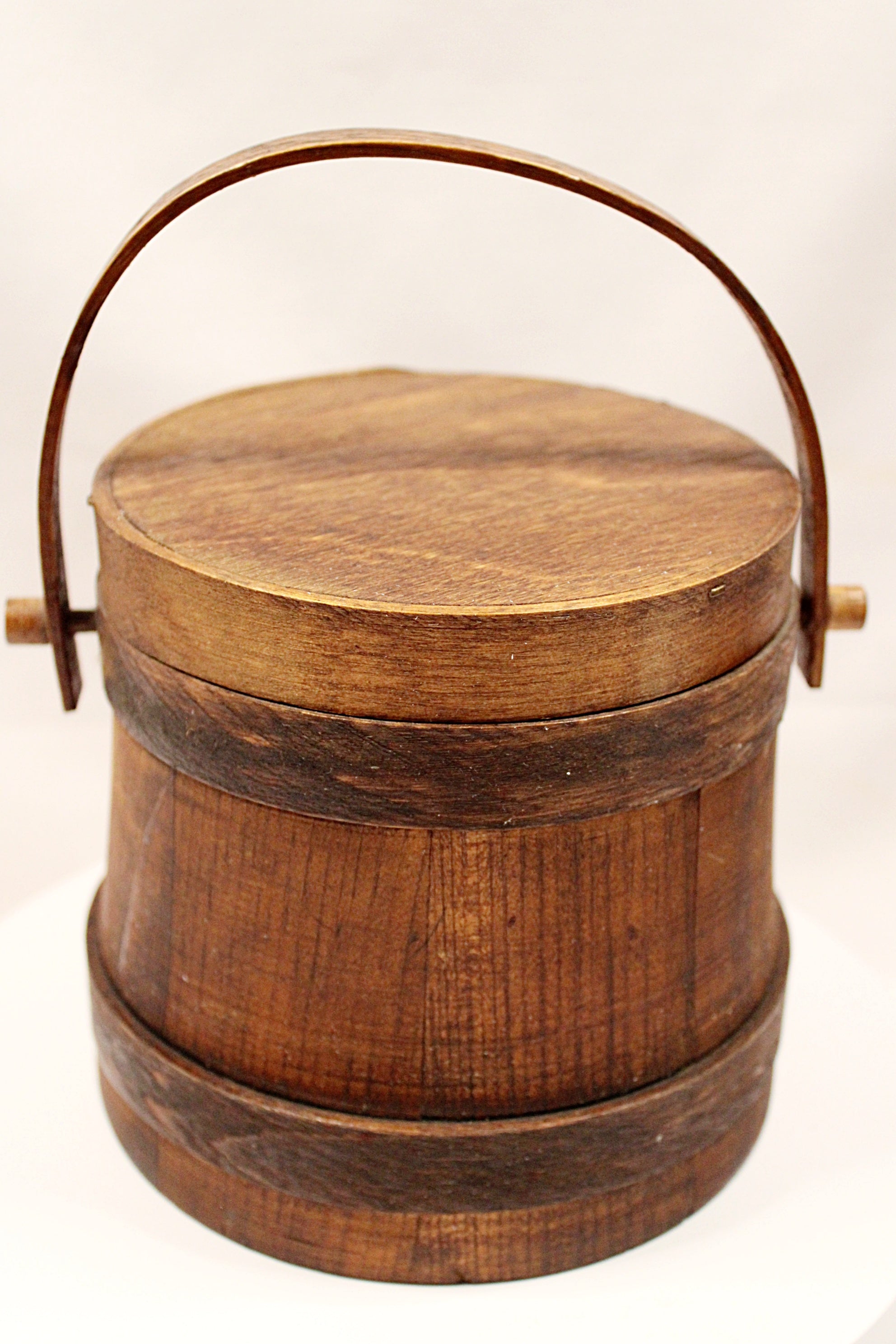 Wood Firkin - Bucket with Lid - Hard to Find Size