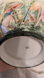 T & V Antique French Art Nouveau Limoges Centerpiece Bowl