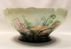 T & V Antique French Art Nouveau Limoges Centerpiece Bowl