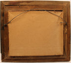 Antique Victorian Wood Frame Fruit Basket Theorem on Velvet