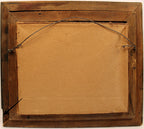 Antique Victorian Wood Frame Fruit Basket Theorem on Velvet