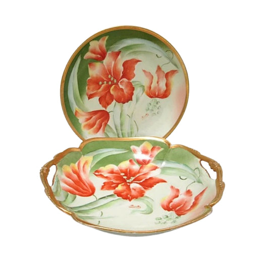 Mandavy de Mavaleix  Bowl and Plate Set 1910s