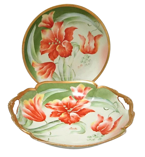Mandavy de Mavaleix  Bowl and Plate Set 1910s main