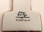 ARTORIA LIMOGES Trinket Box Peint Main Japanese Kimono Signed and Numbered closeup number backed