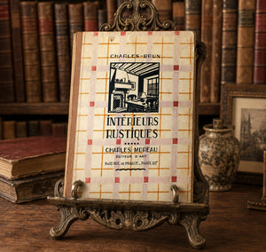 Antique French Interiors Folio Book Titled Interieurs Rustiques Paris 1926