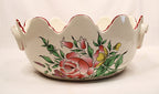 1892 French Faience Jardiniere K and G Luneville Old Strasbourg Pattern Rare