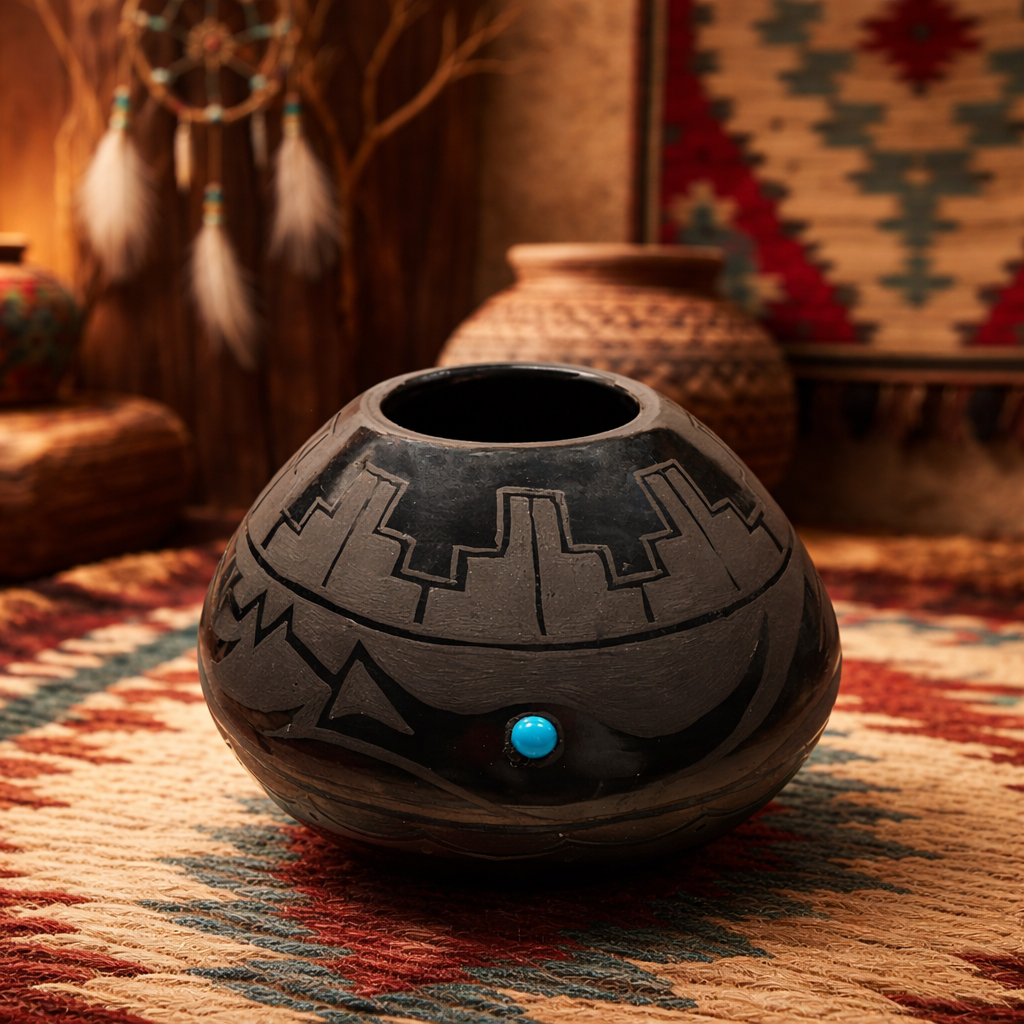 Blackware Jar by Robert Naranjo
