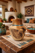 Spinning Aspen Studios Southwest Wooden Vase