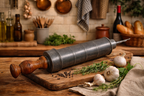 French Kitchen Antique Pewter Handheld Sausage Stuffer
