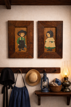 Oils on Canvas Framed Amish Children by Dolores Hackenberger