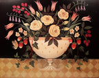 Folk Art Massachusetts Artist Diane Ulmer Pedersen Framed Print closeup,, no frame showing