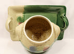 Studio Pottery Bowl and Tray Florida Ceramicist Gene Gandee inside pot view